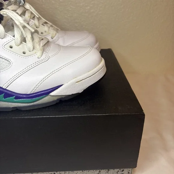 2013 Nike Air Jordan 5 Retro Grape 138027-108 Men's Size 12